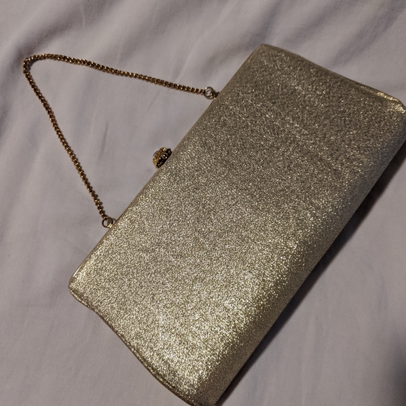 Volare gold lame clutch - Picture 1 of 4